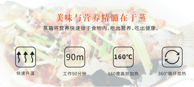 法瑞集成灶，美味與營養(yǎng)精髓在于蒸。